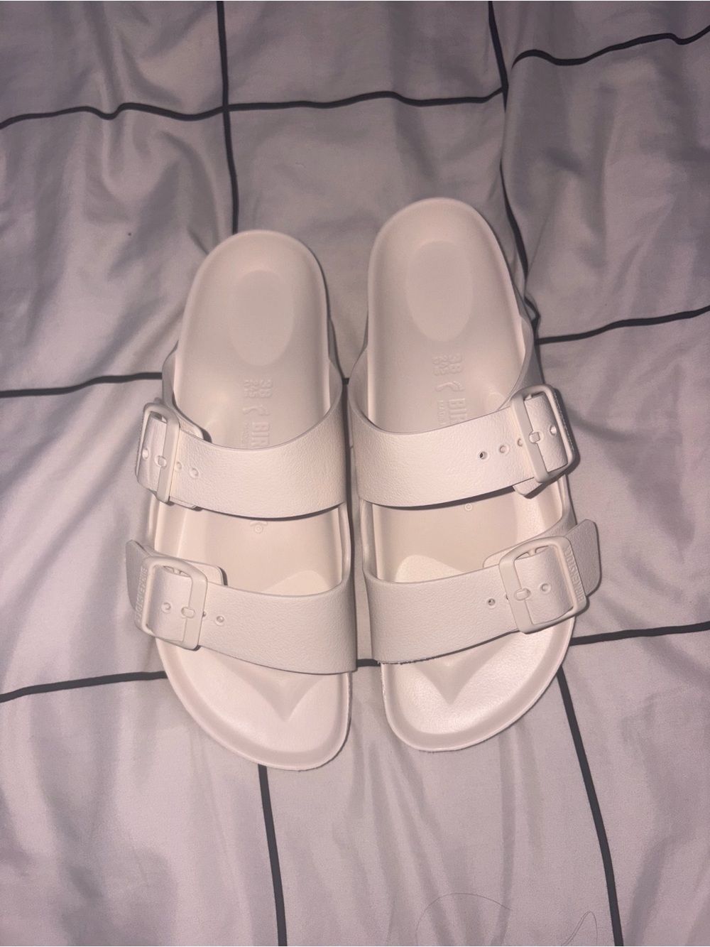 White Plastic Birkenstocks